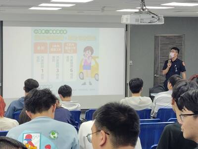 114年4月30日建工校區土木系週會時宣導交通安全教育